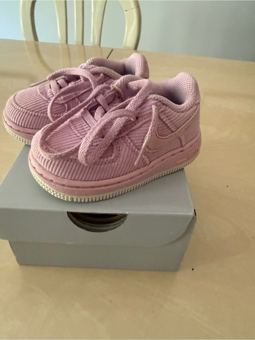 Nike Kids Pink Corduroy Sneakers